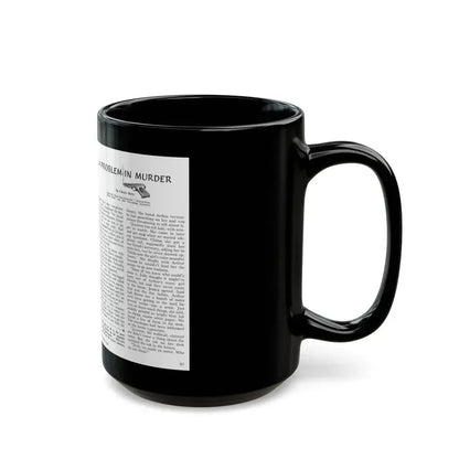 A Problem In Murder, Coronet magazine, September 1947 - Black Coffee Mug - Go Mug Yourself