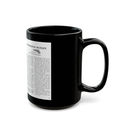 A Problem In Murder, Coronet magazine, September 1947 - Black Coffee Mug-Go Mug Yourself