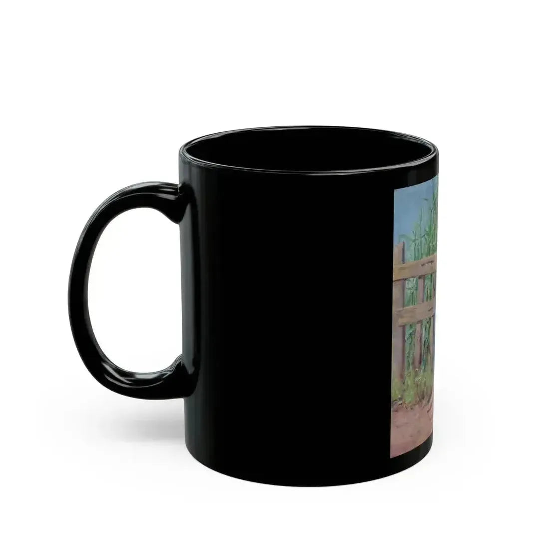 A Promising Crop, magazine story illustration, 1934 - Black Coffee Mug - Go Mug Yourself