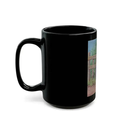 A Promising Crop, magazine story illustration, 1934 - Black Coffee Mug - Go Mug Yourself