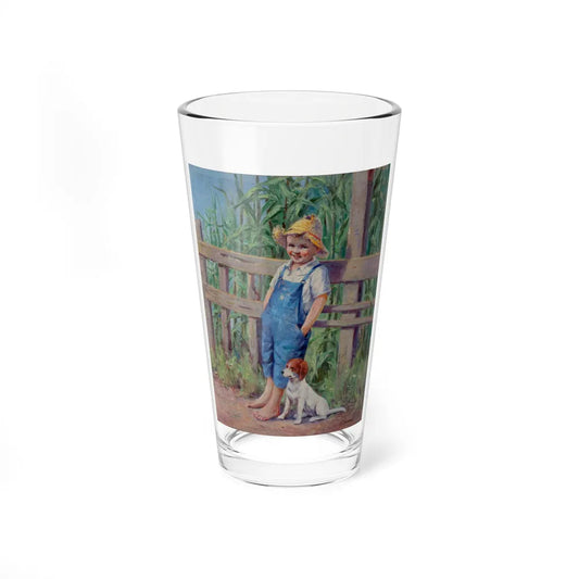 A Promising Crop, magazine story illustration, 1934 (Magazine Illustration) Pint Glass 16oz-16oz-Go Mug Yourself