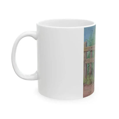 A Promising Crop, magazine story illustration, 1934 - White Coffee Mug - Go Mug Yourself