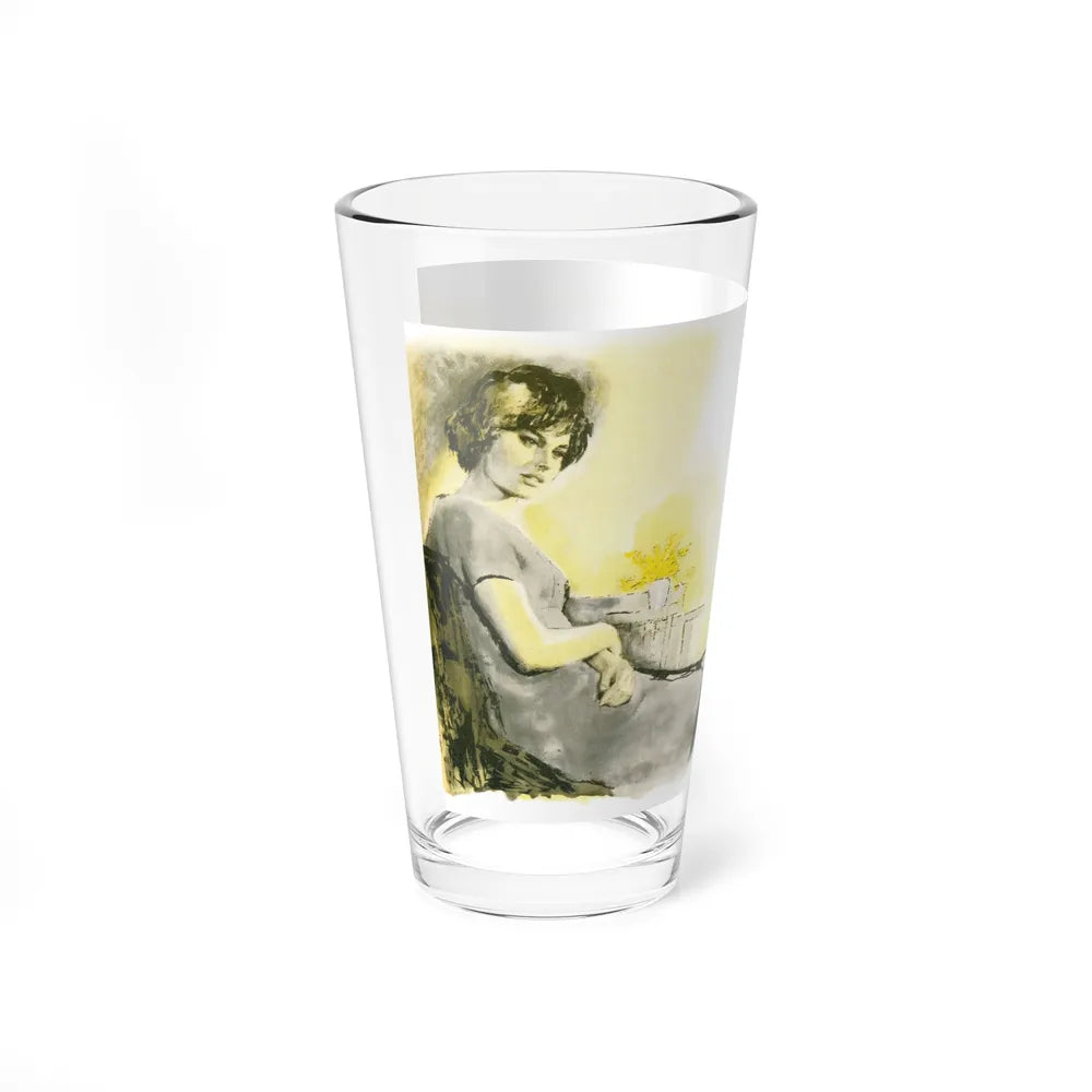 A Question Of Time by Dorothy Mackie Low, Good Housekeeping magazine, 1961 (Magazine Illustration) Pint Glass 16oz-Go Mug Yourself