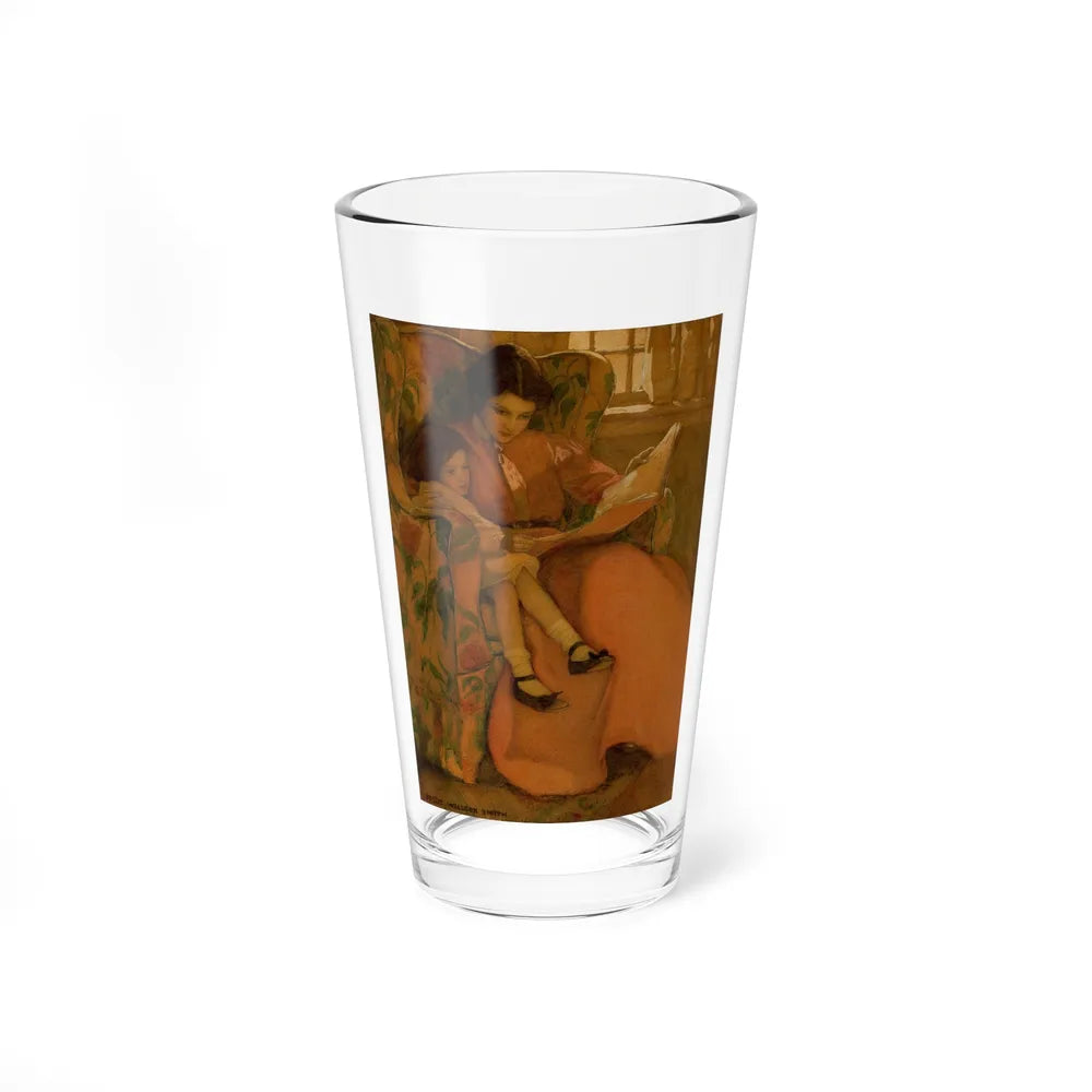 A Rainy Day, Dream Blocks original illustration, 1908 (Magazine Illustration) Pint Glass 16oz-16oz-Go Mug Yourself