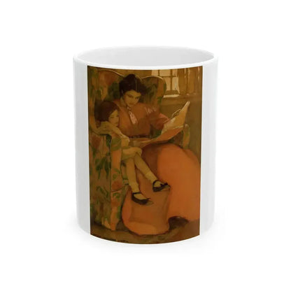 A Rainy Day, Dream Blocks original illustration, 1908 - White Coffee Mug 11oz - Go Mug Yourself