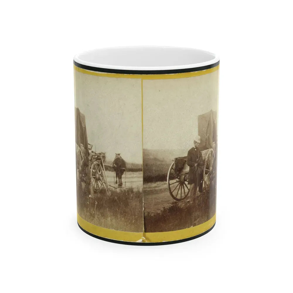 A Rare Specimen Found On Hill Above Fort Riley, Kansas, 420 Miles West Of St. Louis, Mo. (U.S. Civil War) White Coffee Mug 11oz - Go Mug Yourself