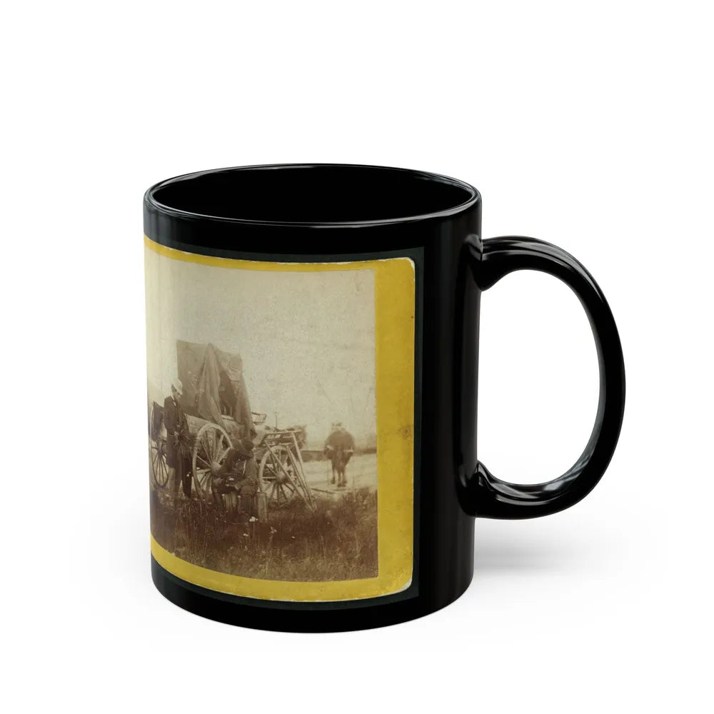 A Rare Specimen Found On Hill Above Fort Riley, Kansas, 420 Miles West Of St. Louis, Mo. (U.S. Civil War) Black Coffee Mug-Go Mug Yourself