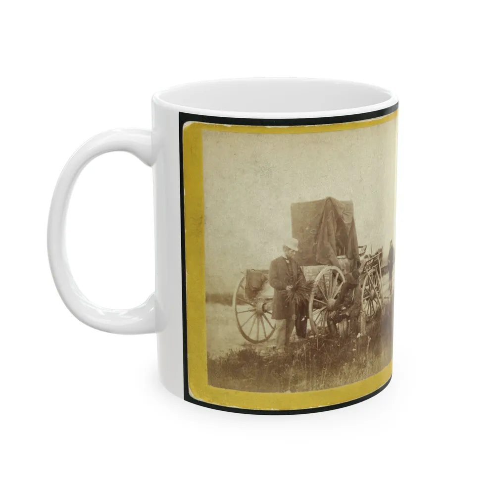 A Rare Specimen Found On Hill Above Fort Riley, Kansas, 420 Miles West Of St. Louis, Mo. (U.S. Civil War) White Coffee Mug-Go Mug Yourself