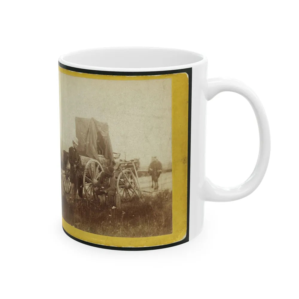 A Rare Specimen Found On Hill Above Fort Riley, Kansas, 420 Miles West Of St. Louis, Mo. (U.S. Civil War) White Coffee Mug-Go Mug Yourself