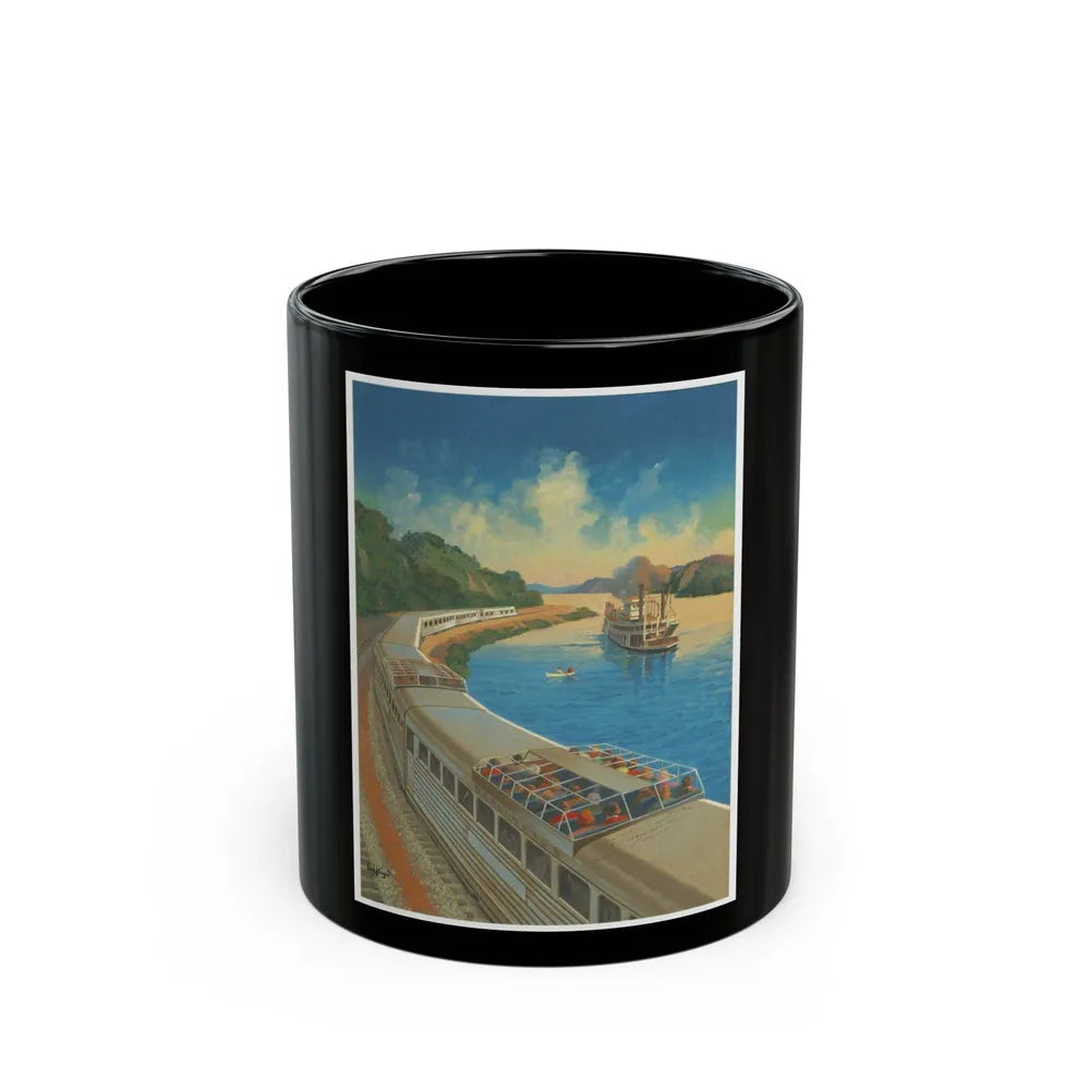 A rare Zephyr Train advertisement - Black Coffee Mug-11oz-Go Mug Yourself