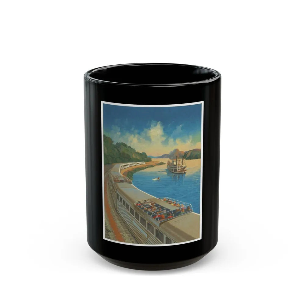 A rare Zephyr Train advertisement - Black Coffee Mug-15oz-Go Mug Yourself