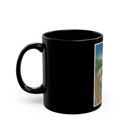 A rare Zephyr Train advertisement - Black Coffee Mug - Go Mug Yourself
