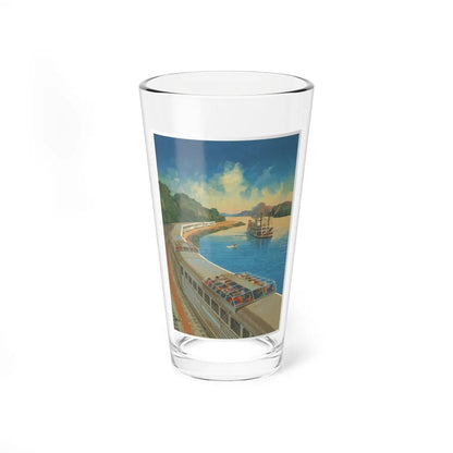 A rare Zephyr Train advertisement (Magazine Illustration) Pint Glass 16oz-16oz-Go Mug Yourself