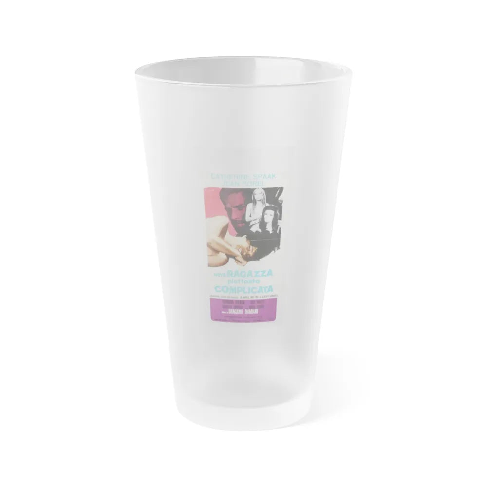 A RATHER COMPLICATED GIRL 1969 Movie Poster - Frosted Pint Glass 16oz-16oz-Frosted-Go Mug Yourself