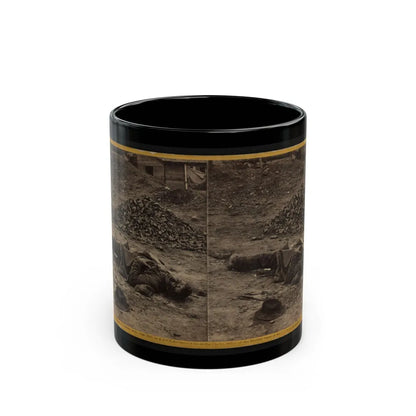 A Rebel Soldier, Killed In The Trenches Before Petersburgh (I.E. Petersburg) ... (U.S. Civil War) Black Coffee Mug-11oz-Go Mug Yourself