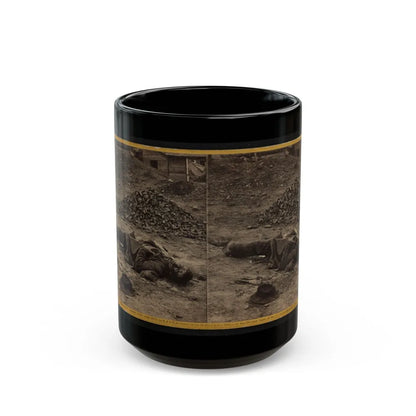 A Rebel Soldier, Killed In The Trenches Before Petersburgh (I.E. Petersburg) ... (U.S. Civil War) Black Coffee Mug-15oz-Go Mug Yourself