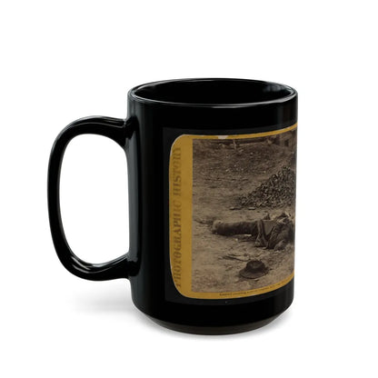 A Rebel Soldier, Killed In The Trenches Before Petersburgh (I.E. Petersburg) ... (U.S. Civil War) Black Coffee Mug-Go Mug Yourself