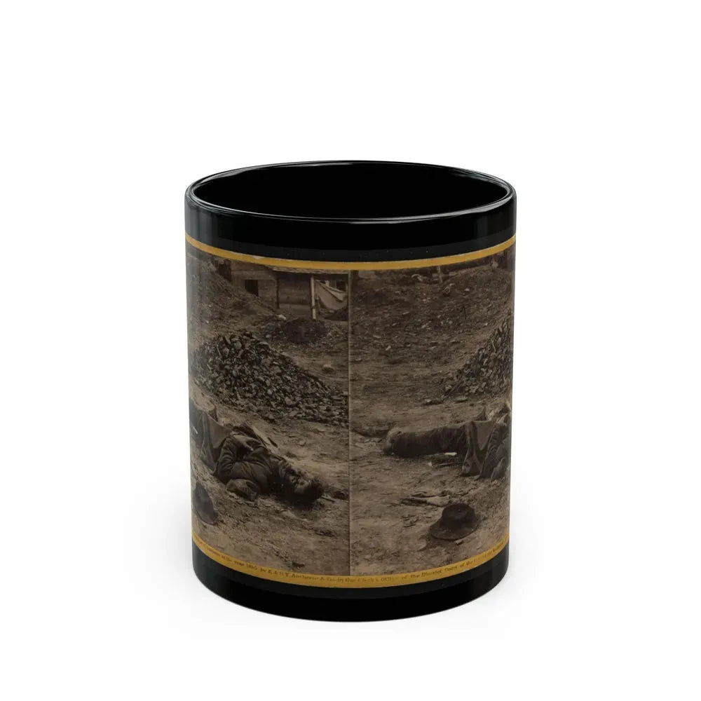 A Rebel Soldier, Killed In The Trenches Before Petersburgh (I.E. Petersburg) ... (U.S. Civil War) Black Coffee Mug 11oz - Go Mug Yourself