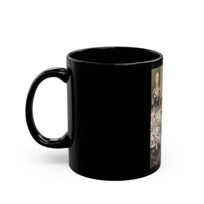 A Reflection of Beauty, magazine story illustration, circa 1930s - Black Coffee Mug-Go Mug Yourself