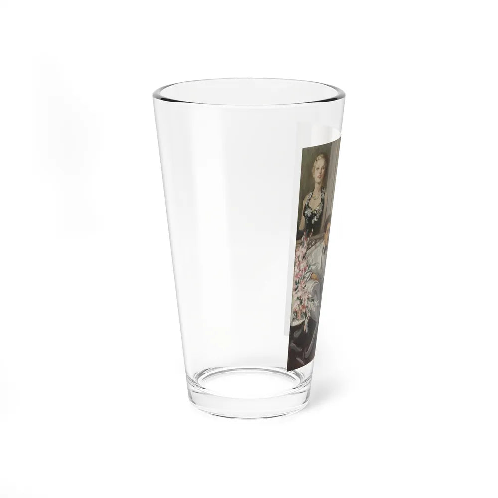 A Reflection of Beauty, magazine story illustration, circa 1930s (Magazine Illustration) Pint Glass 16oz-Go Mug Yourself