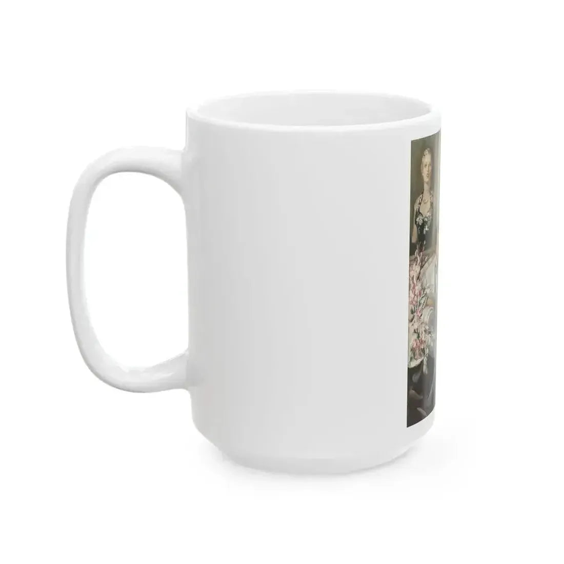 A Reflection of Beauty, magazine story illustration, circa 1930s - White Coffee Mug - Go Mug Yourself