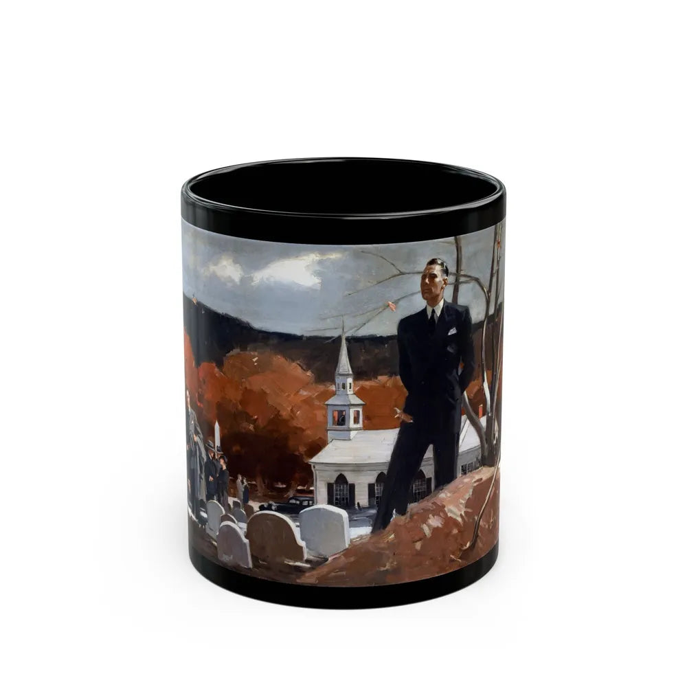 A Reflective Moment, 1936 - Black Coffee Mug-11oz-Go Mug Yourself