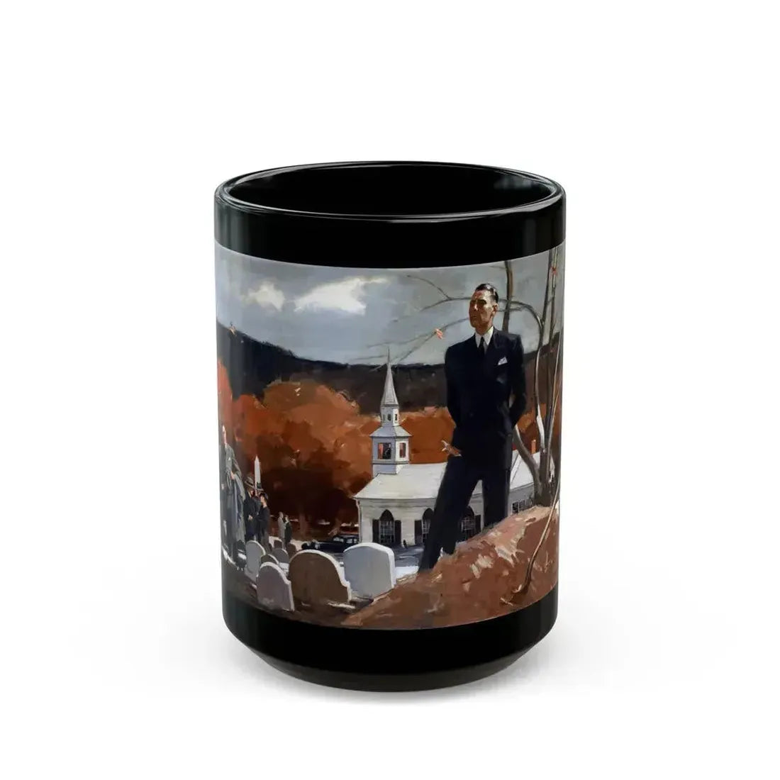 A Reflective Moment, 1936 - Black Coffee Mug 15oz - Go Mug Yourself