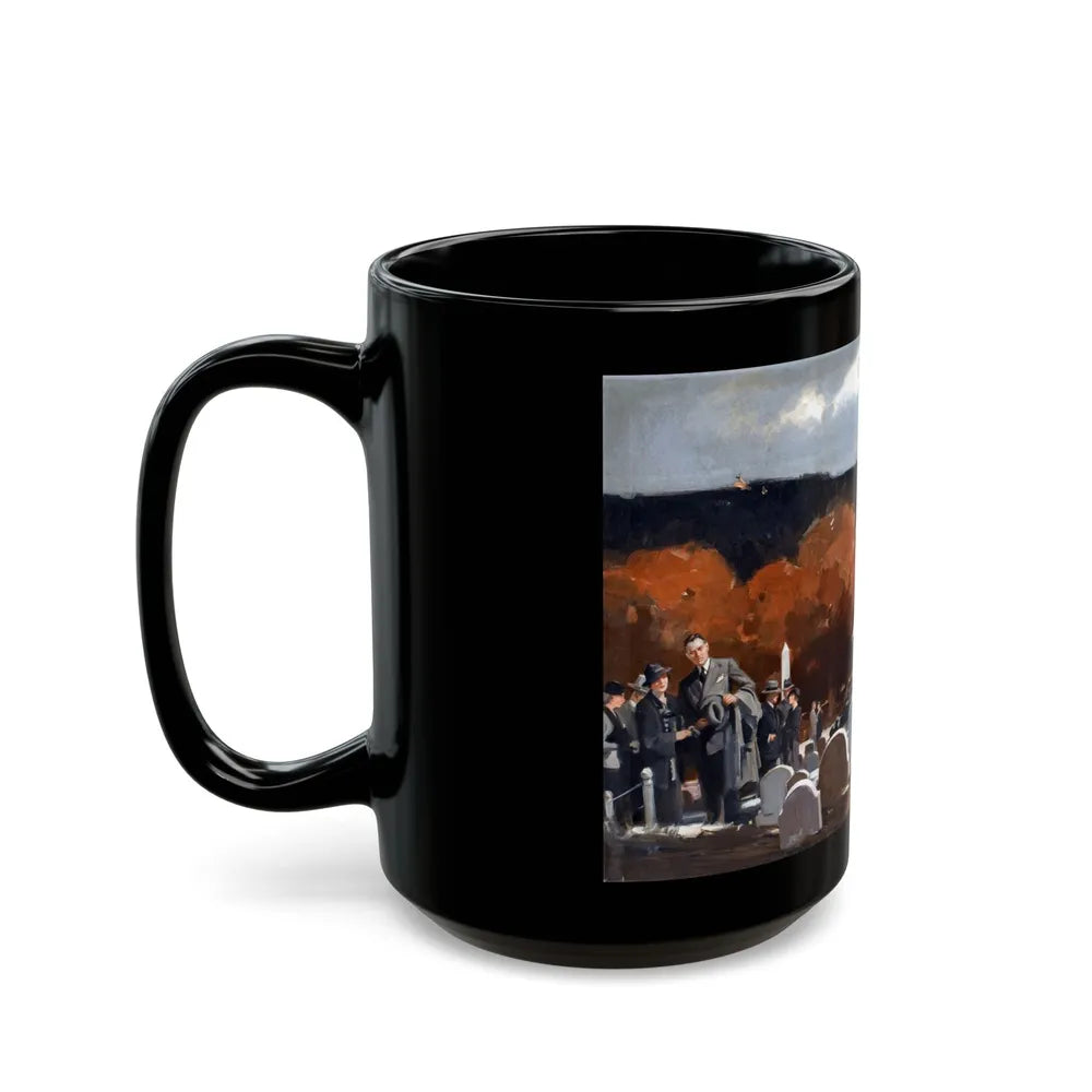 A Reflective Moment, 1936 - Black Coffee Mug-Go Mug Yourself