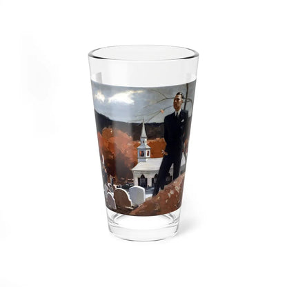 A Reflective Moment, 1936 (Magazine Illustration) Pint Glass 16oz-16oz-Go Mug Yourself