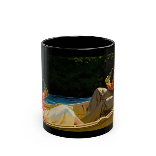 A Refreshing Break, beverage advertisement - Black Coffee Mug-11oz-Go Mug Yourself