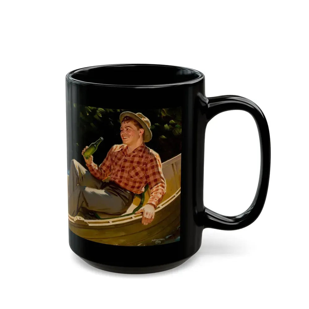 A Refreshing Break, beverage advertisement - Black Coffee Mug - Go Mug Yourself