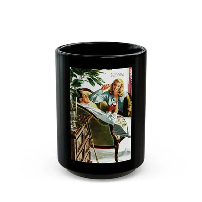 A Report on the Martins, Good Housekeeping, October 1945 - Black Coffee Mug 15oz - Go Mug Yourself