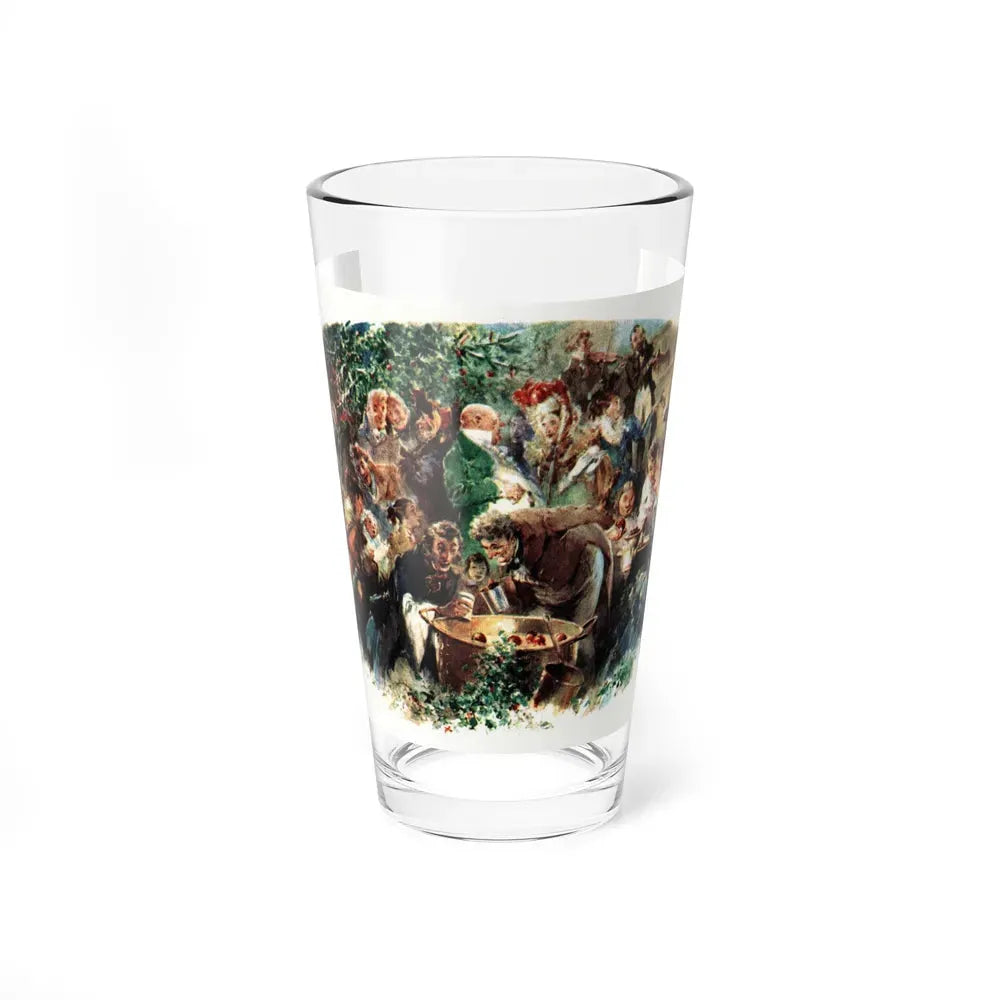 A Rich Glow at Christmas, Collier's, December 24, 1949 (Magazine Illustration) Pint Glass 16oz 16oz - Go Mug Yourself
