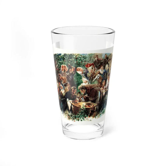 A Rich Glow at Christmas, Collier's, December 24, 1949 (Magazine Illustration) Pint Glass 16oz 16oz - Go Mug Yourself