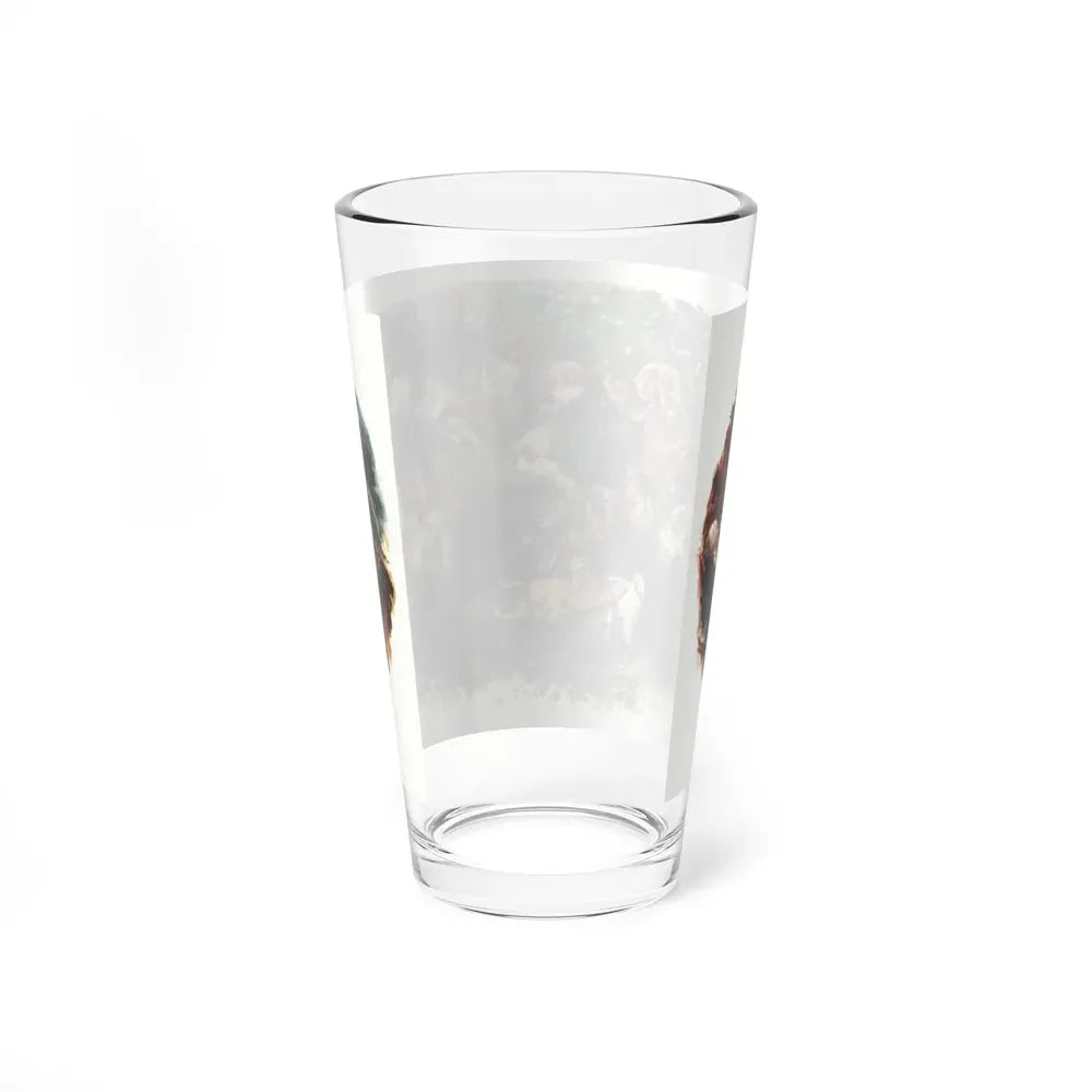 A Rich Glow at Christmas, Collier's, December 24, 1949 (Magazine Illustration) Pint Glass 16oz - Go Mug Yourself