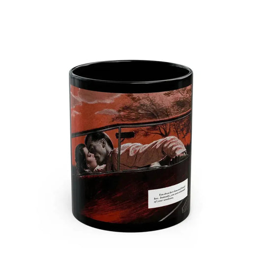 A Ring-and a Woman, Redbook, December 1947 - Black Coffee Mug 11oz - Go Mug Yourself