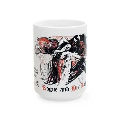 A Rogue And His Land (1), Blue Book Magazine, February 1947 - White Coffee Mug 15oz - Go Mug Yourself