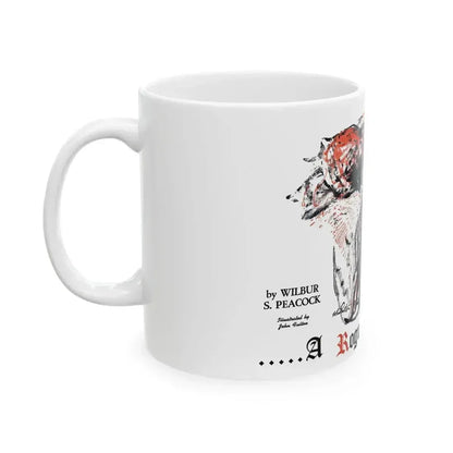 A Rogue And His Land (1), Blue Book Magazine, February 1947 - White Coffee Mug - Go Mug Yourself