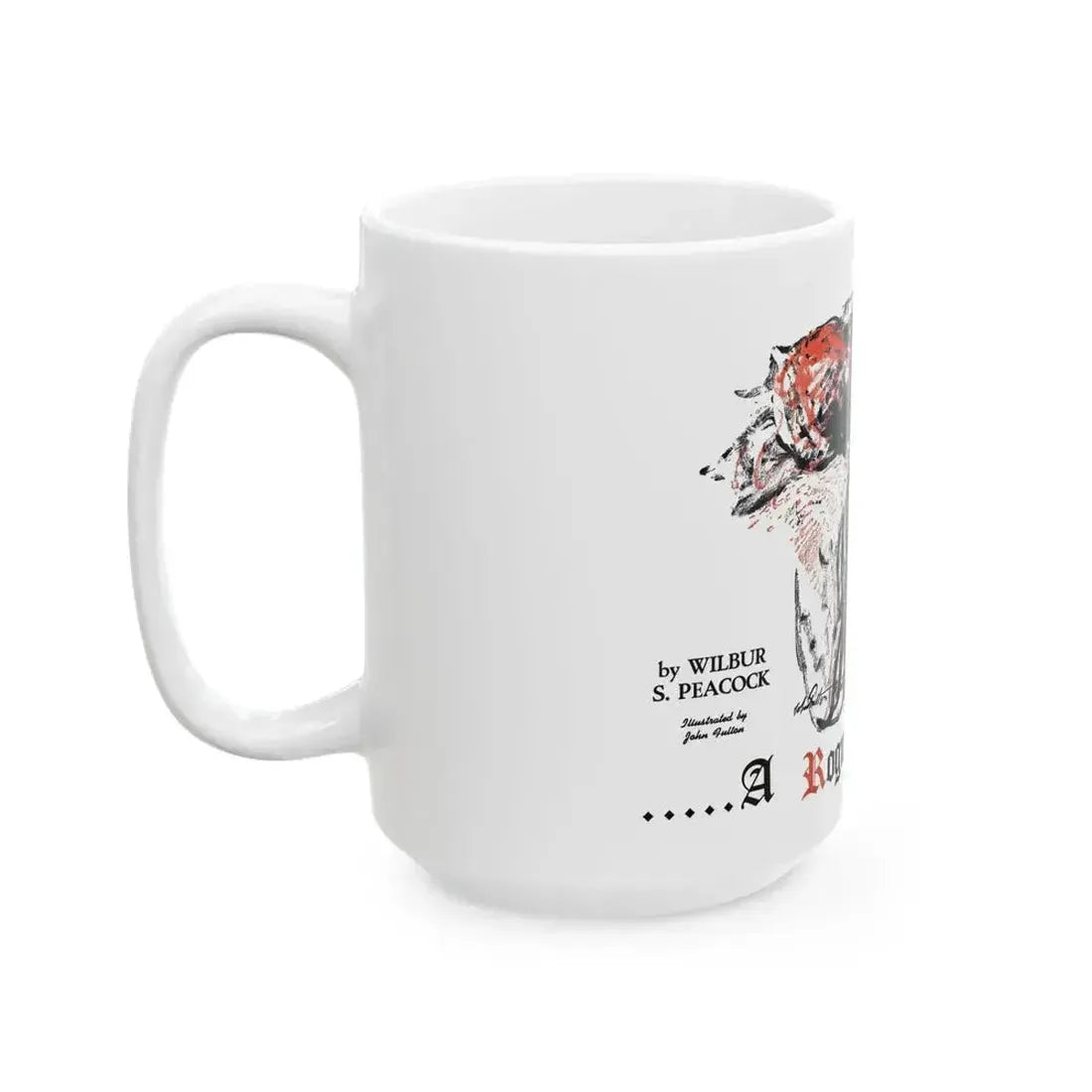 A Rogue And His Land (1), Blue Book Magazine, February 1947 - White Coffee Mug - Go Mug Yourself