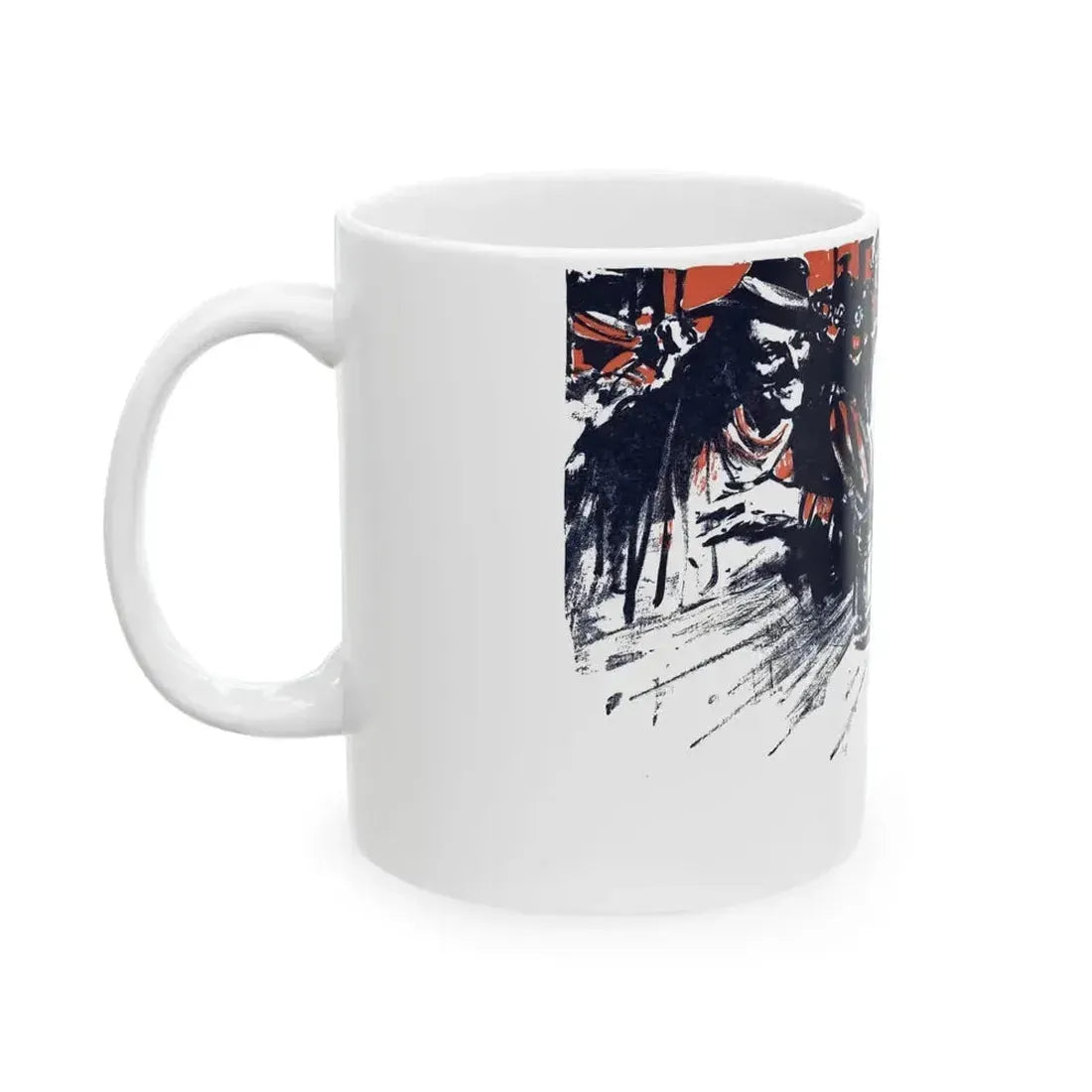 A Rogue And His Land (2), Blue Book Magazine, February 1947 - White Coffee Mug - Go Mug Yourself