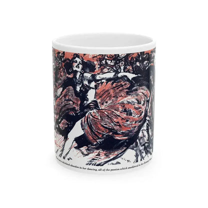 A Rogue And His Land (3), Blue Book Magazine, February 1947 - White Coffee Mug 11oz - Go Mug Yourself