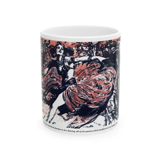 A Rogue And His Land (3), Blue Book Magazine, February 1947 - White Coffee Mug 11oz - Go Mug Yourself