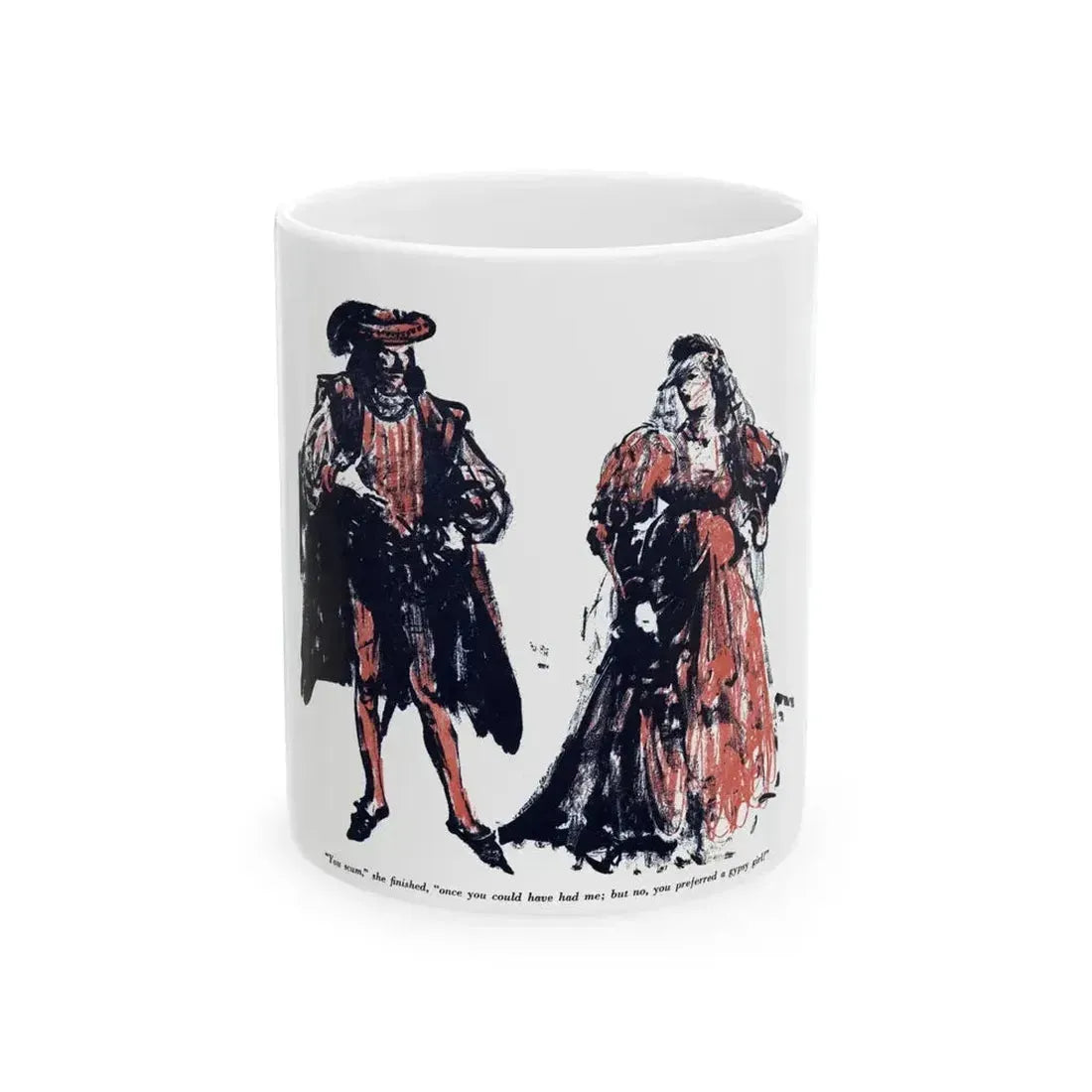 A Rogue And His Land (4), Blue Book Magazine, February 1947 - White Coffee Mug 11oz - Go Mug Yourself