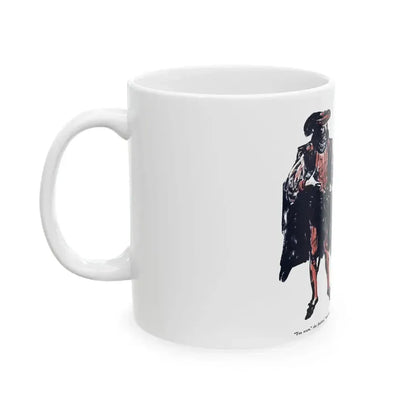 A Rogue And His Land (4), Blue Book Magazine, February 1947 - White Coffee Mug - Go Mug Yourself