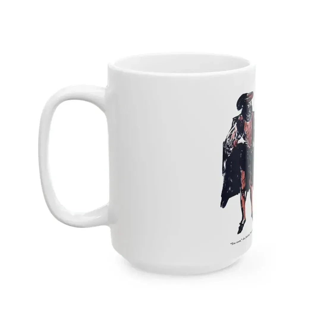 A Rogue And His Land (4), Blue Book Magazine, February 1947 - White Coffee Mug - Go Mug Yourself