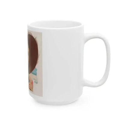A Romance by the Beach, story illustration - White Coffee Mug - Go Mug Yourself