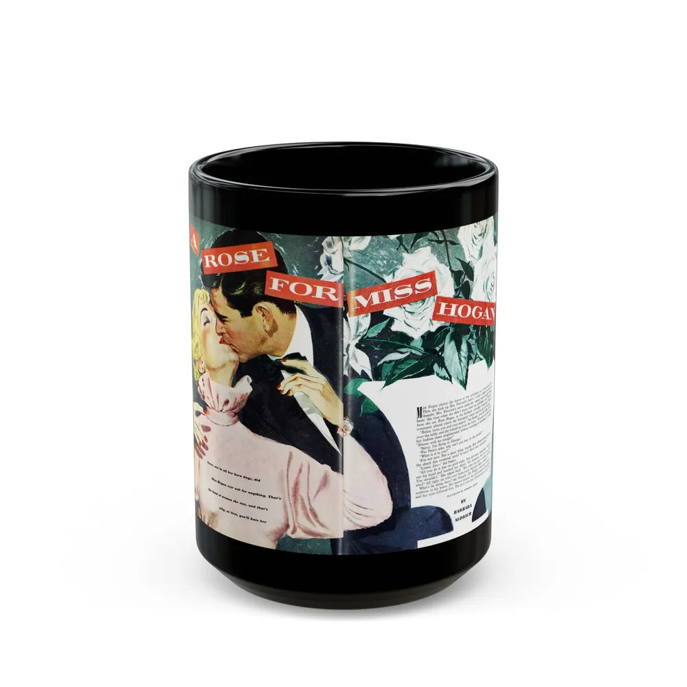 A Rose for Miss Hogan, Good Housekeeping, September 1950 - Black Coffee Mug-15oz-Go Mug Yourself