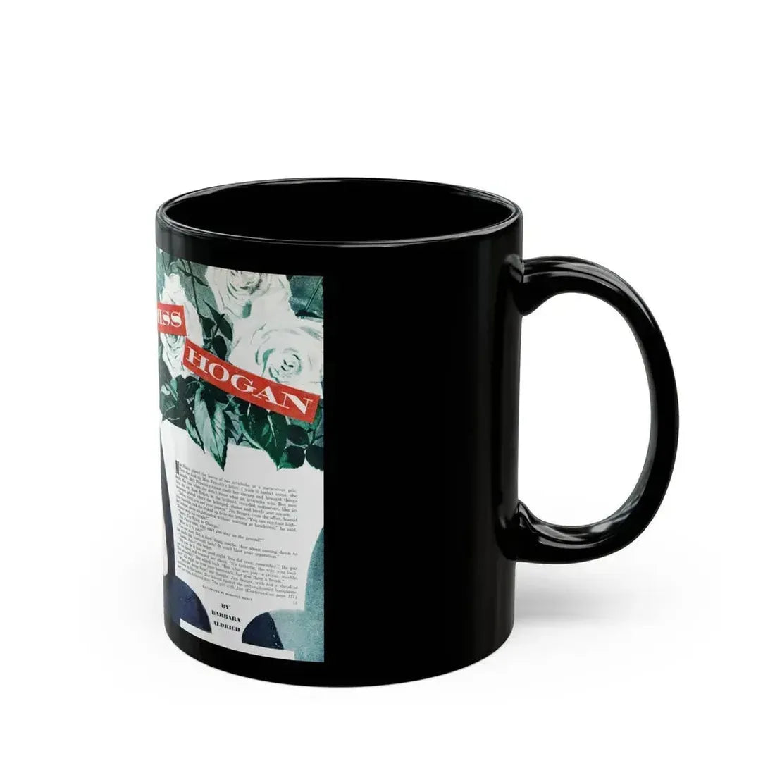 A Rose for Miss Hogan, Good Housekeeping, September 1950 - Black Coffee Mug - Go Mug Yourself