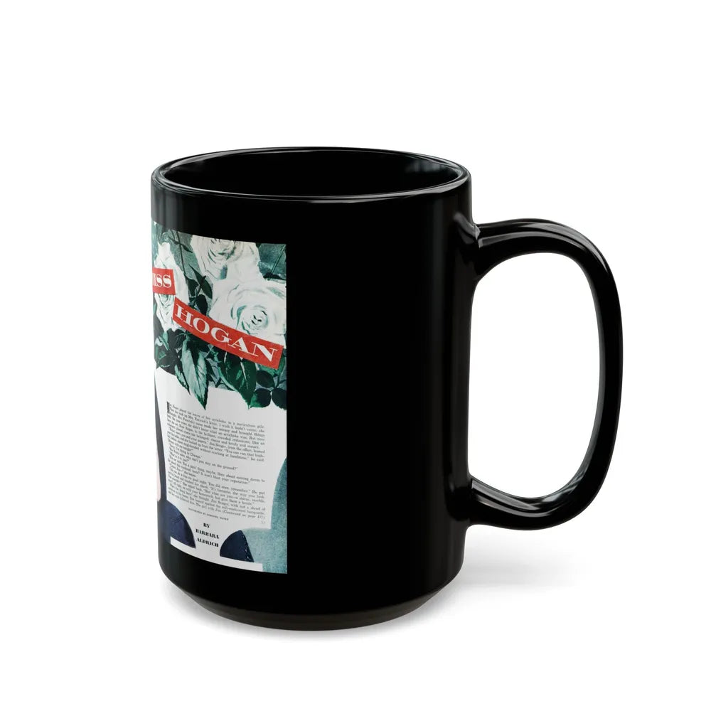 A Rose for Miss Hogan, Good Housekeeping, September 1950 - Black Coffee Mug-Go Mug Yourself