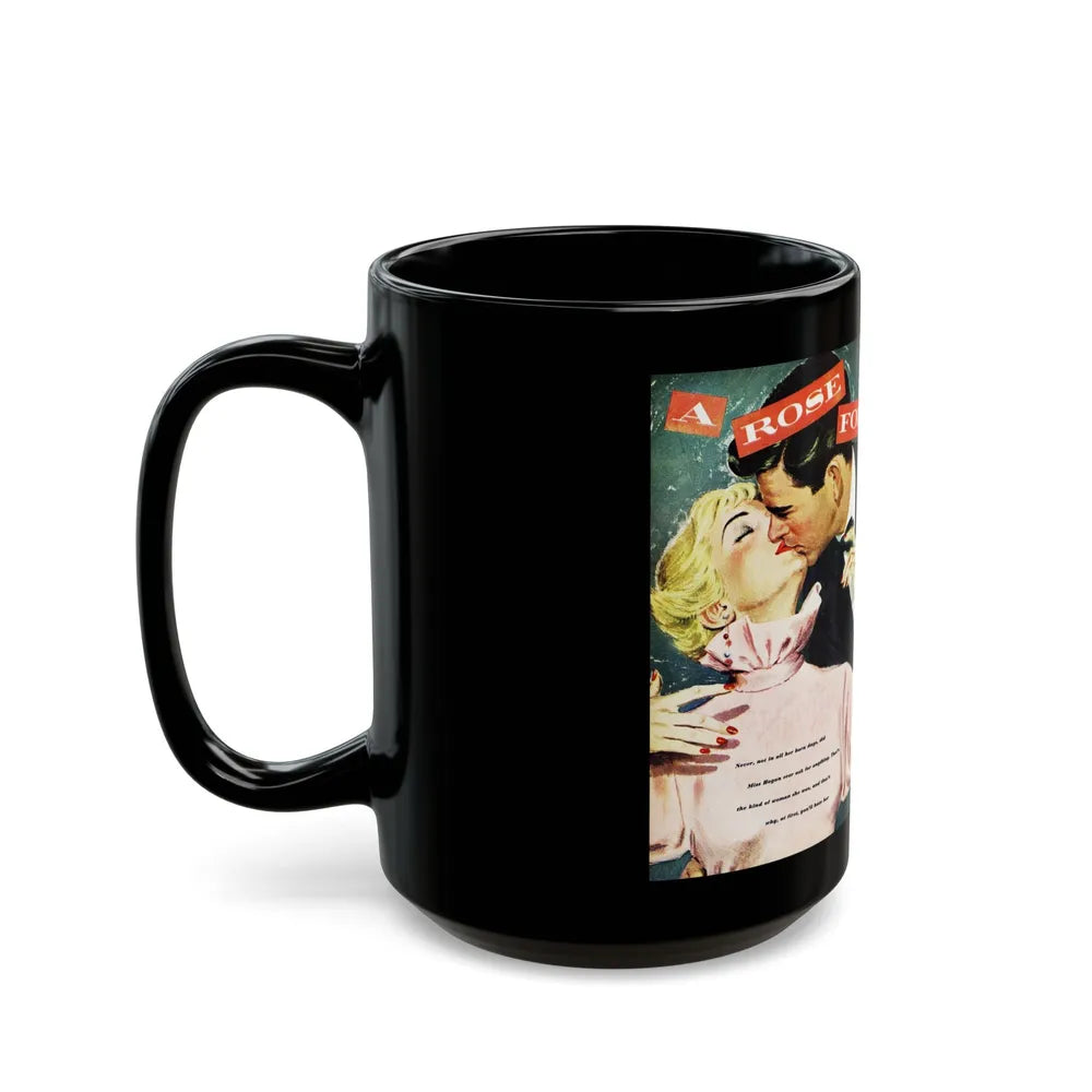 A Rose for Miss Hogan, Good Housekeeping, September 1950 - Black Coffee Mug-Go Mug Yourself